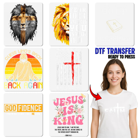 Cute Christian Teacher DTF Transfer, Religious Faith-Based Iron-On, Ready to Press Design for Teacher Shirts & Hoodies
