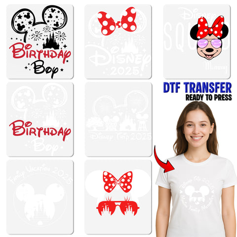 Playful Birthday Celebration DTF Transfer - Funny & Bold Iron-On for Group Party T-Shirts or Hoodies