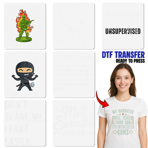 Iron-On Funny Retro DTF Transfer Humor Statement for Millennials & Gen Z T-shirts, MAKE IT MAKE SENSE Sarcastic Apparel