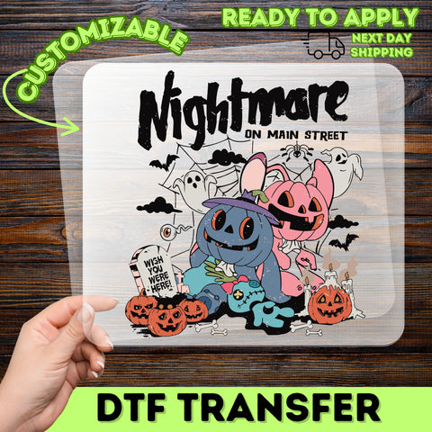 Retro Halloween Humor Iron-On DTF Transfer: Funny Pumpkin & Ghost Theme Ready To Press for Halloween Party Shirts
