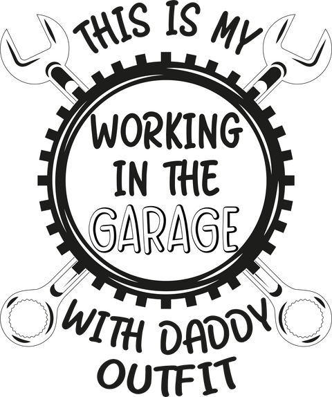 Baby Daddy Garage Onesie®, Little Helper Funny Daddy Onesie®, Father Baby Car Garage Onesies®, Daddy&#39;S Baby Buddy Onesie®,Baby Papa Onesie®
