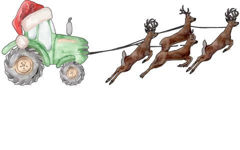 Custom Christmas Long Sleeve Shirts, Chritsmas Tractor Hoodies, Personalized Gifts, Merry Christmas Gifts, Reindeer Sweatshirt, Santa Claus