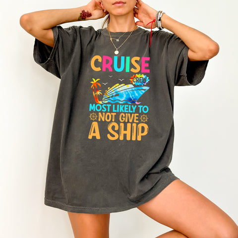Cruise Vacation DTF Transfer Iron-On for Funny T-Shirt - Fun Sarcastic Cruise & Vacation DTF For Cruise Crew & Parties