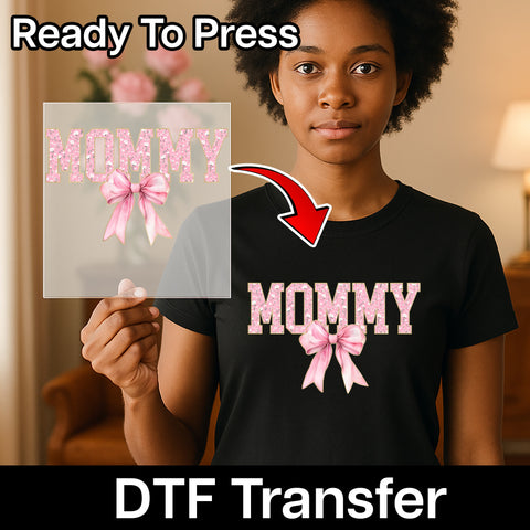Cute Mother's Day Mommy & Me Floral DTF Transfer Ready To Press for T-Shirt or Sweatshirt Gifts