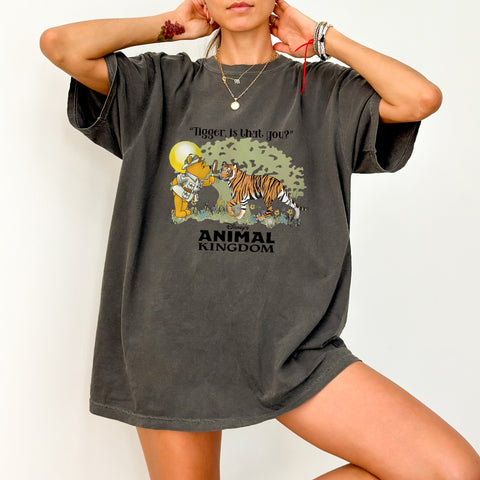 Cute Animal Adventure DTF Transfer T-Shirt Iron-On for Safari Parties & Zoo Trips, Ready to Press Whimsical Kids Wear