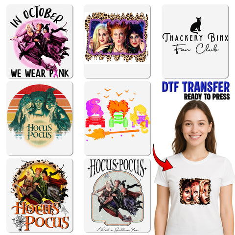 Funny Halloween Witch DTF Transfer | I Smell Children Nostalgic Retro Group Tee | Cute Iron On DTF Apparel for Halloween Parties