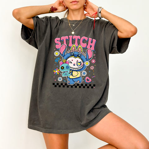 Cute & Playful Kawaii Character DTF Transfer for Teens T-Shirt - Ready to Press Colorful Celebration Apparel