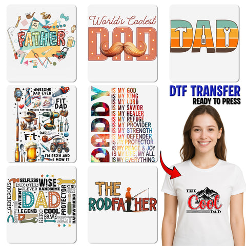 Grandpa tools retro dtf transfer ready to press iron-on, funny Father's Day grandpa theme for t-shirt or sweatshirt, for dads and family