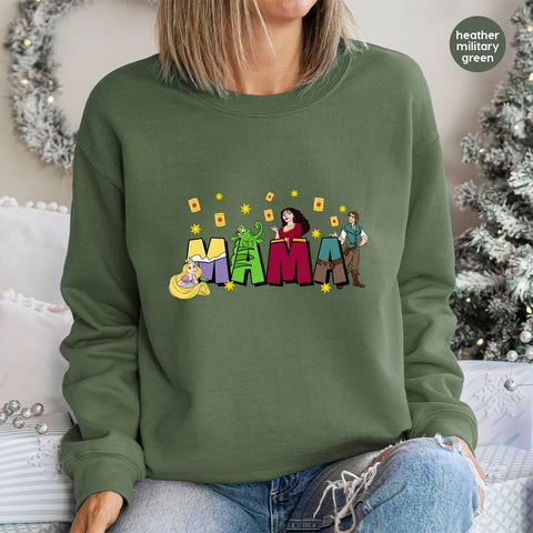 Cute Cartoon Family Iron-On Ready To Press DTF Transfer for Holiday Group Celebration Shirts & Apparel