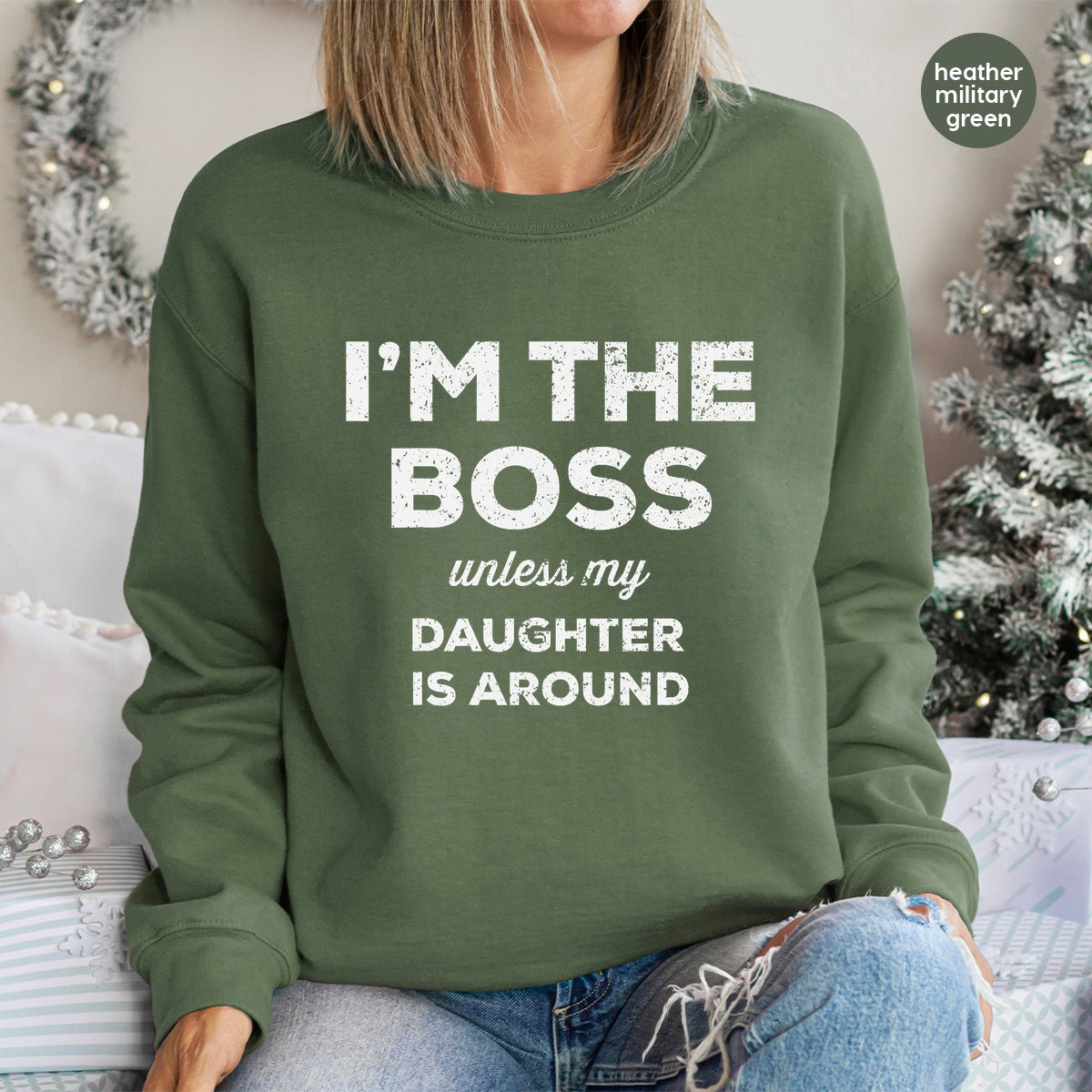 Funny Family Quote DTF Transfer for Parents with Daughters Iron-On Ready To Press Bold Typography Apparel Gift