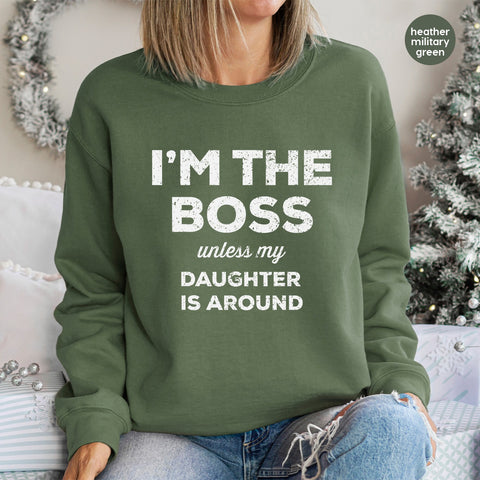 Funny Family Quote DTF Transfer for Parents with Daughters Iron-On Ready To Press Bold Typography Apparel Gift