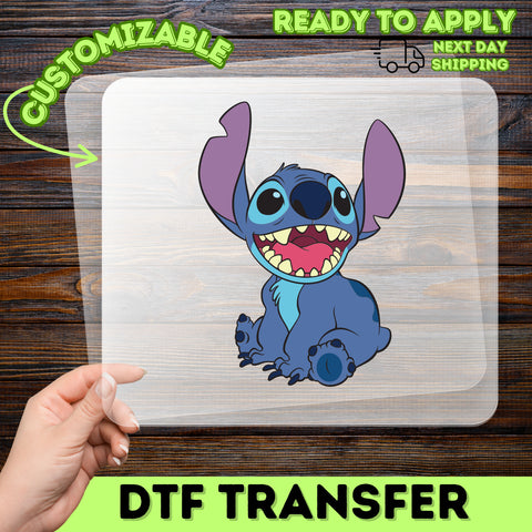Cute Cartoon Character DTF Transfer for Fun Family T-Shirts, Disney-Inspired Ready To Press Iron-On Heat Transfer for Kids Apparel