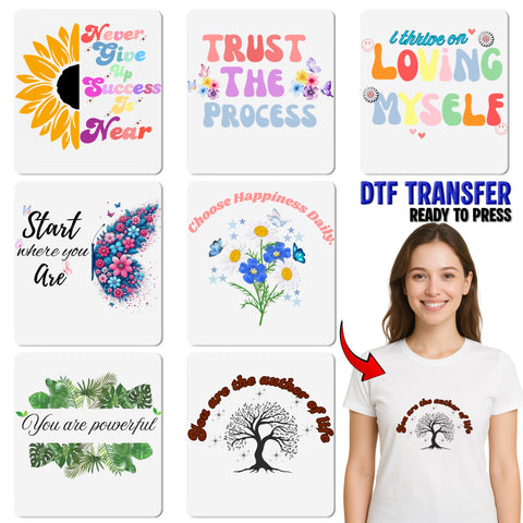 Retro Be Kind Spread Love DTF Transfer for T-Shirts - Floral Groovy Apparel for Community Events & Family Reunions
