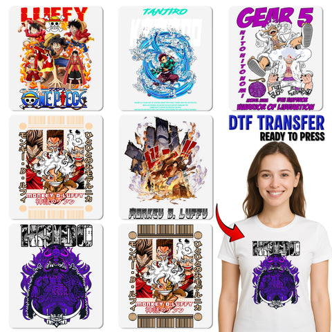 Energetic Anime DTF Transfer Ready to Press Vibrant Ace Yamato for T-shirts Anime Fan Apparel