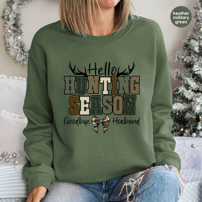 Rustic Hunting Season DTF Transfer for Camo Lover Apparel, Ready to Press Iron-On Funny Hunter Family T-Shirt, Outdoor Enthusiast Gift