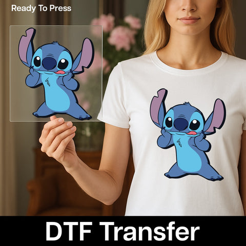 Cute Animal Character Party DTF Transfer Ready To Press for Family Shirts or Friends Celebration Apparel