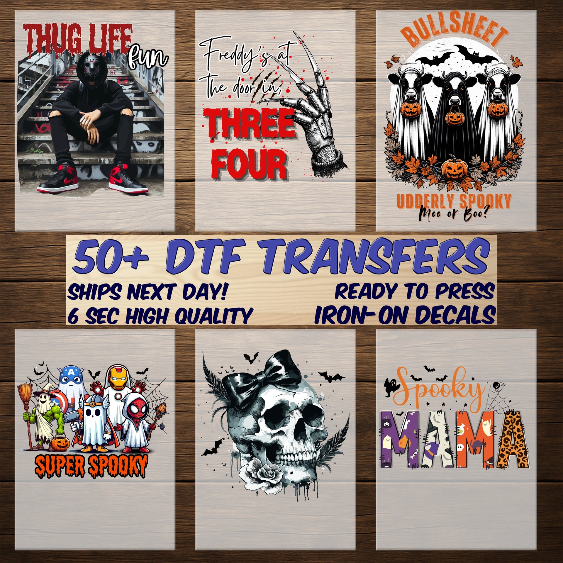 Gothic Skull with Roses & Bows DTF Transfer | Halloween Iron-On for Alternative Fashion Apparel
