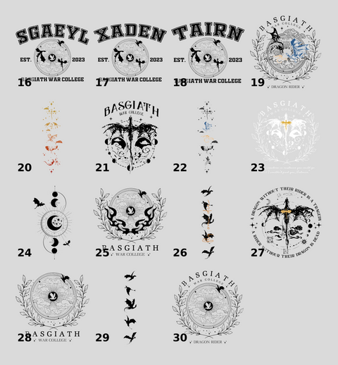 Epic Dragon Rider Gothic War College DTF Transfer for T-Shirt & Apparel - Fantasy Fans & Cosplay Medieval Theme Iron-On