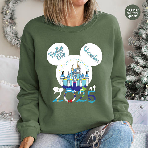 Family Vacation Castle Theme Park DTF Transfer T-shirt Ready To Press 2025 Cute Family Trip Apparel