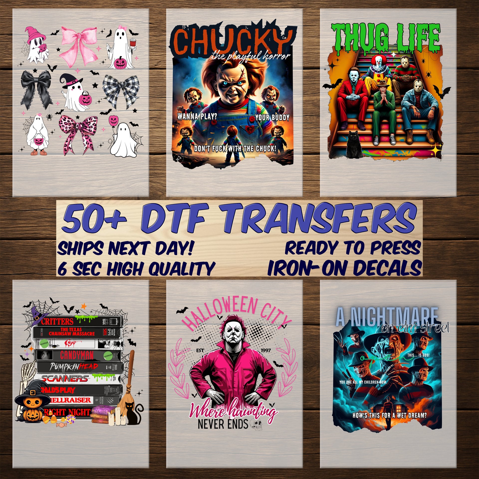 Cute Halloween Black Cat & Pumpkin DTF Transfer, Ready To Press Cute Holiday Design for Cat Lovers Apparel & Tshirts