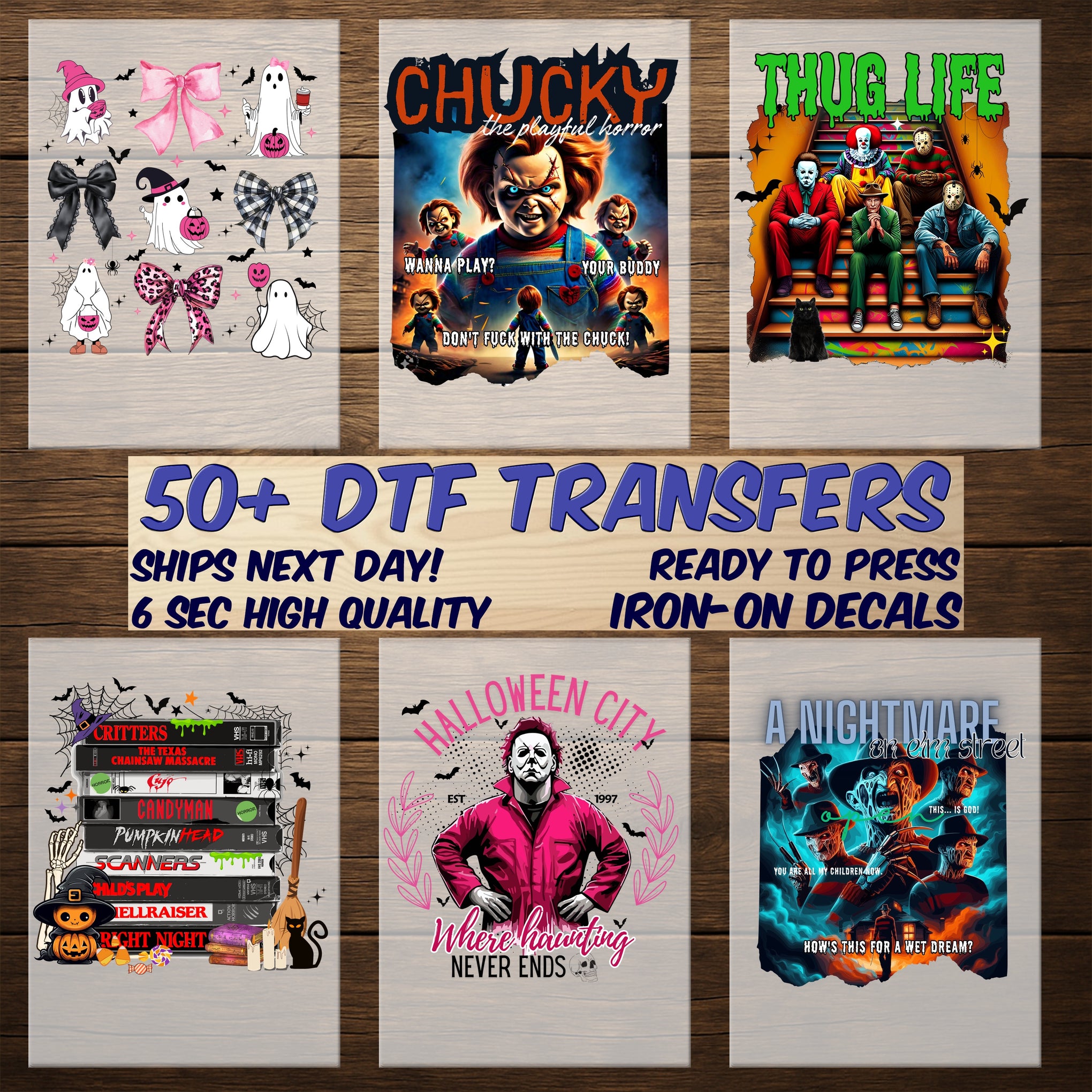 Cute Halloween Black Cat & Pumpkin DTF Transfer, Ready To Press Cute Holiday Design for Cat Lovers Apparel & Tshirts