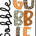 Gobble Gobble Thanksgiving Shirt, Leopard Gobble Turkey Shirts, Thanksgiving Family Gobble Gobble Shirt, Fall Thanksgiving Matching Tshirt