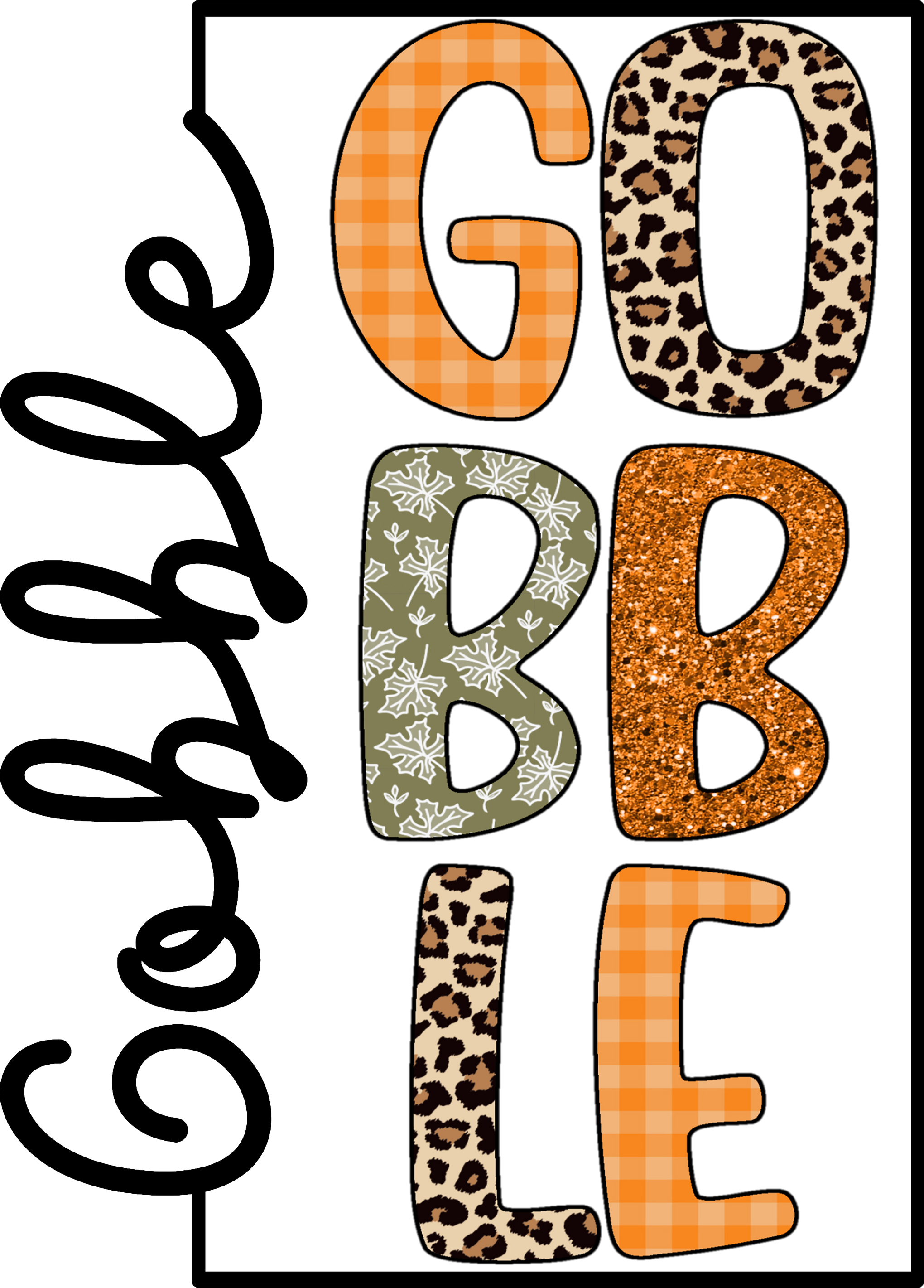 Gobble Gobble Thanksgiving Shirt, Leopard Gobble Turkey Shirts, Thanksgiving Family Gobble Gobble Shirt, Fall Thanksgiving Matching Tshirt