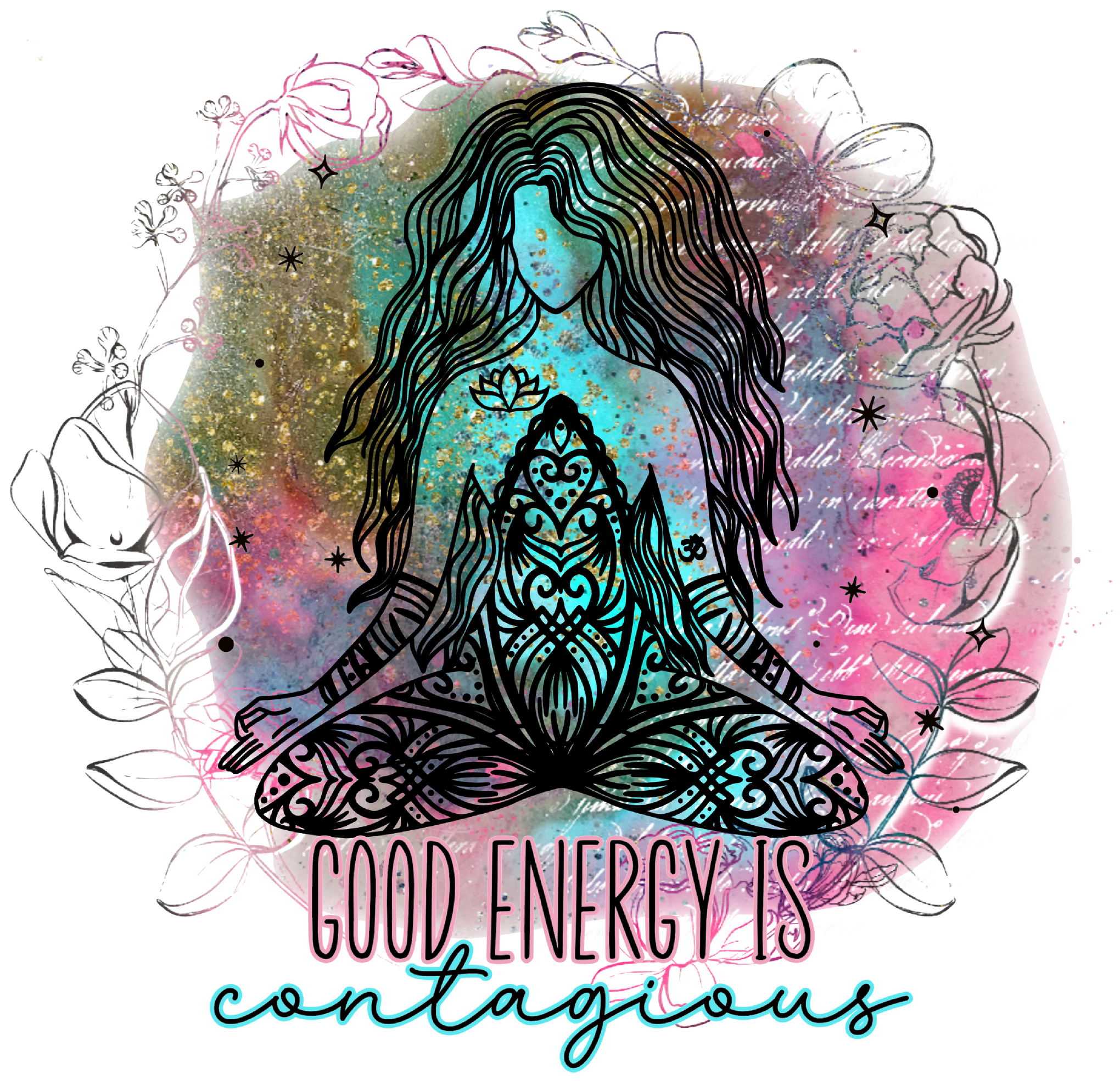 Positive Vibes Shirt, Good Energy is Contagious T-Shirt, Zen Meditate Shirt, Boho Shirt, Good Energy, Celestial Moon Shirt, Astrology Shirt