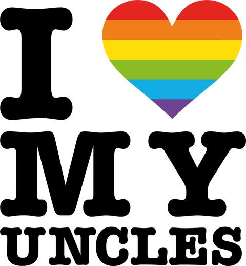 Cute Pride Shirt, LGBTQ Kids Tshirt, Gay Uncles Gifts, Rainbow Toddler T-Shirt, Heart Youth Shirts, Bisexual Gifts, I Love My Uncles Tee