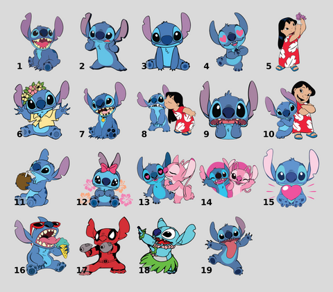 Cute Tropical Cartoon Character DTF Transfer Iron-On for Kids & Family Matching Shirts