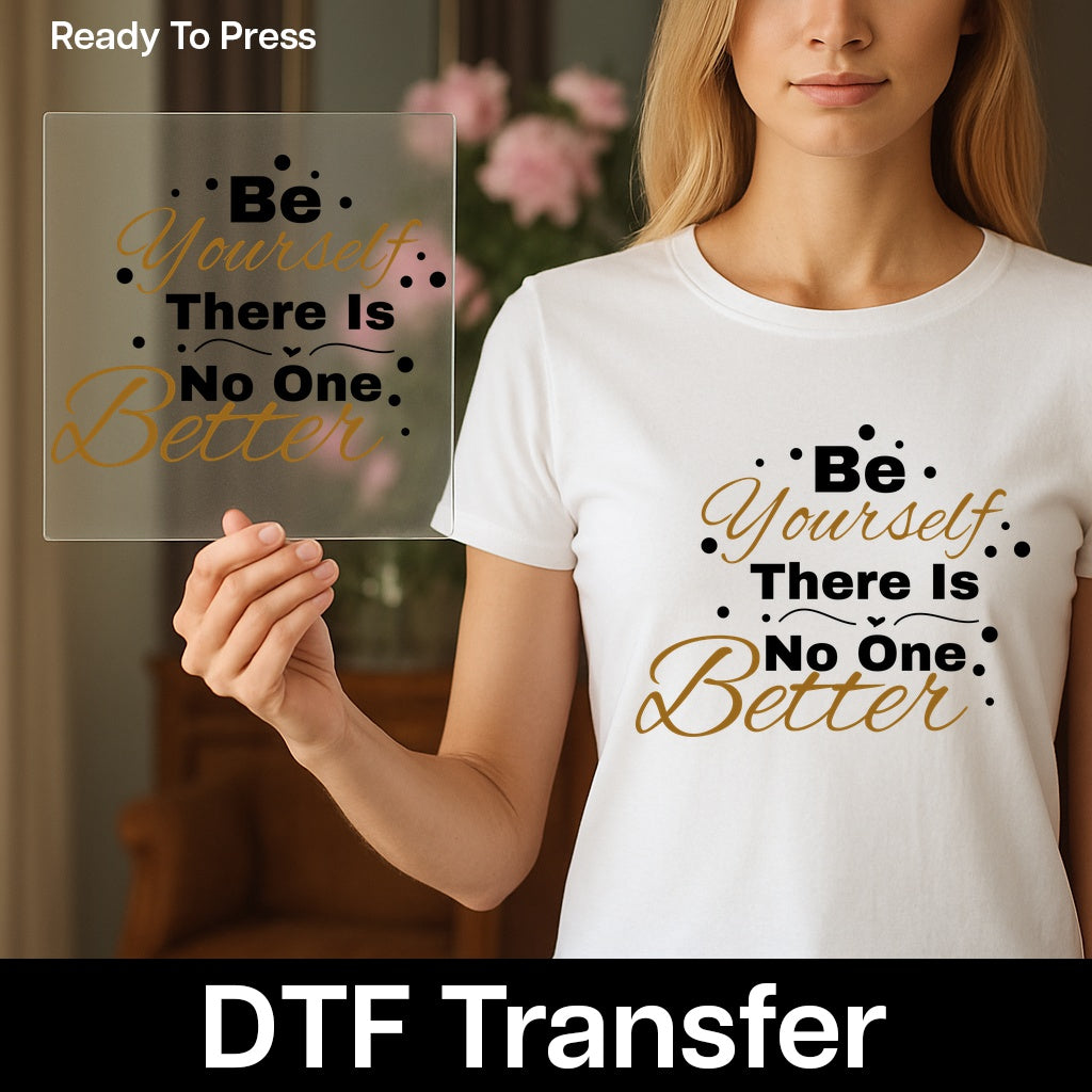 Better Yourself Motivational DTF Transfer Ready To Press for Inspirational Shirt, Fitness Apparel, & Self-Improvement Gifts