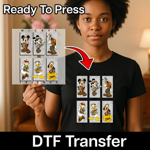 Adventure Safari Explorer Theme Ready To Press DTF Transfer for Family Group Shirts, Perfect for Safari Fans, Cute DTF T-Shirt Design