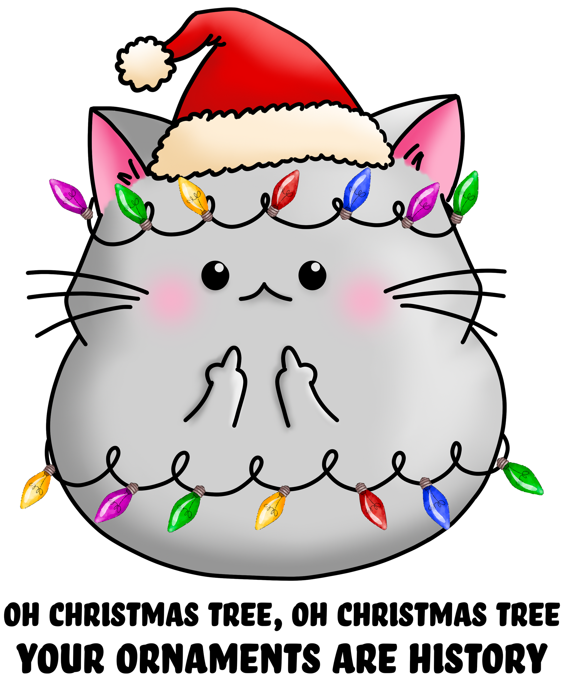 Christmas Sweatshirt, Funny Christmas Gift, Cat Mom Long Sleeve Shirt, Sarcastic Xmas TShirt, Holiday Hoodies and Sweaters, Cat Owner Hoodie