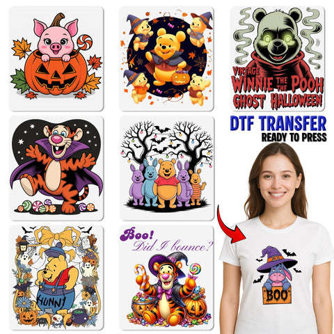 Cute Halloween Tiger DTF Transfer, Ready To Press Iron-On, Funny Boo Did I Bounce T-Shirt for Kids & Family Halloween Event