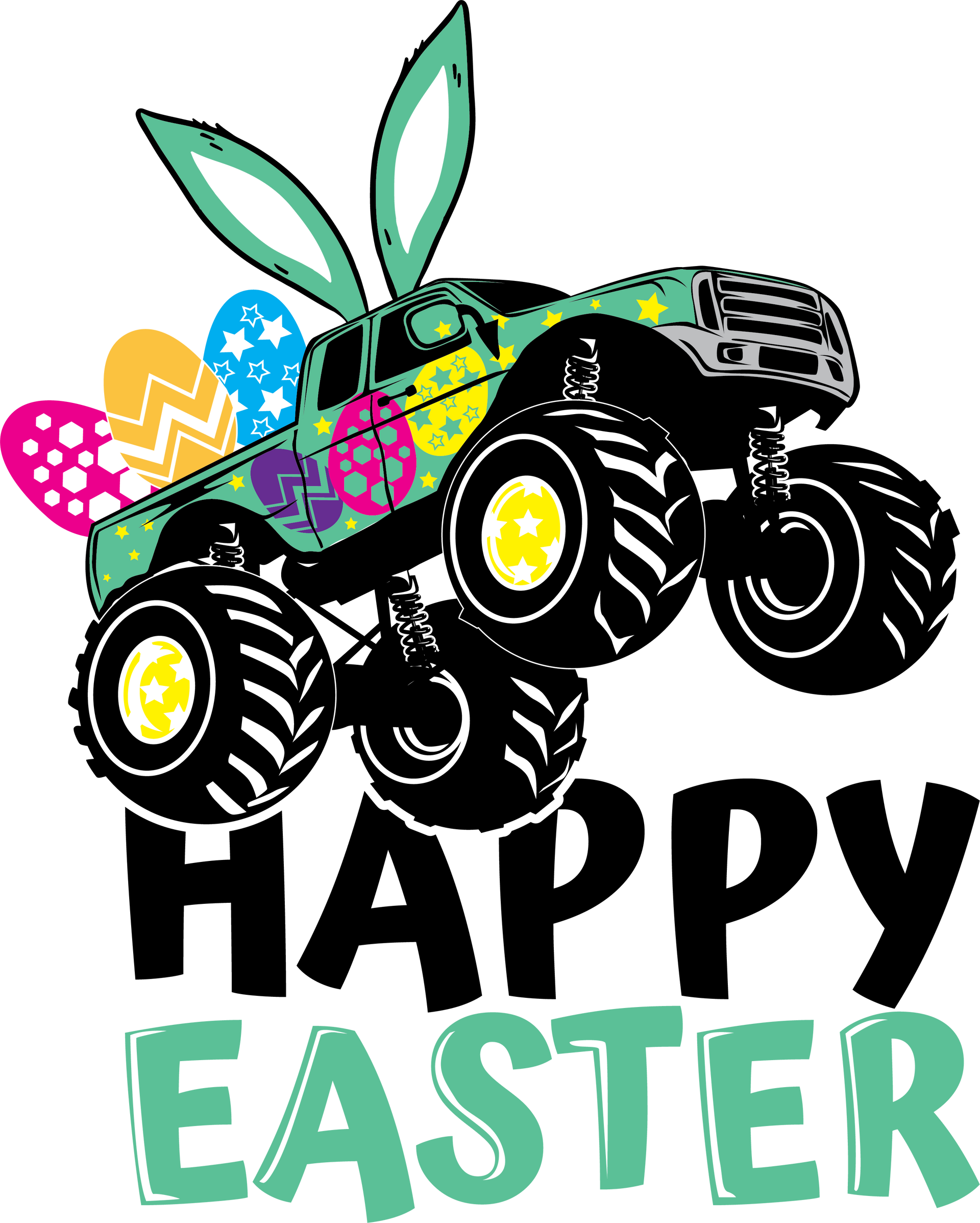 Happy Easter Shirt For Toddler , Easter Bunny T-Shirt, Gift For Kids, Truck Shirt, Toddler Boy Shirt, Big Brother Shirt, Kids Easter Tee