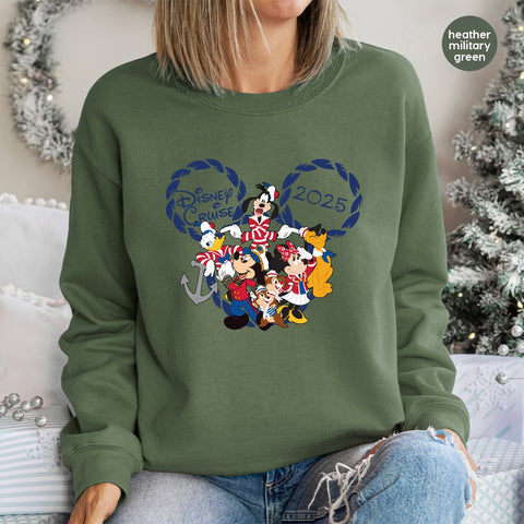 Nautical Disney Cruise 2025 DTF Transfer for Family & Friends Vacation Tees