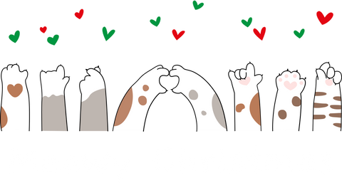 Kids Christmas Cat Paw Heart Shirts, Merry Christmas Sweatshirt for Cat Mom, Cat Paw Design Christmas Shirts for Cat Dad, Gifts for Cat Mom