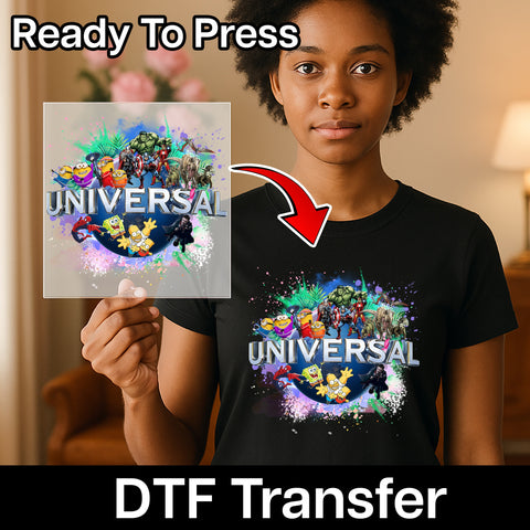 Cute Halloween Cat DTF Transfer Ready To Press for Funny Trick or Treat T-shirt or Hoodie Gift Idea for Cat Lovers Women & Teens