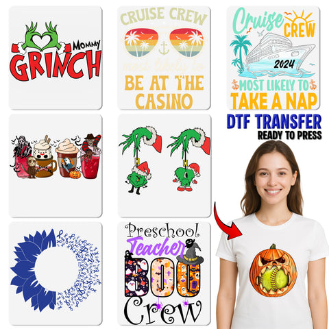 Cruise Vacation DTF Transfer for Funny Group Shirt, Cute & Playful Retro Iron-On for Cruise Lovers Apparel, Ready To Press