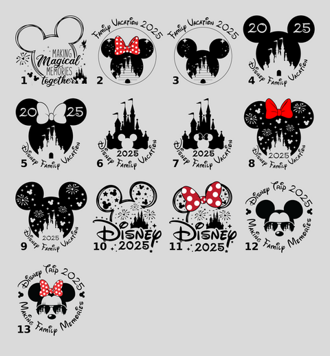 Cute Disney-Inspired Nautical Cruise DTF Transfer for Family Shirt & Group Apparel - Ready To Press Iron-On Tee Design