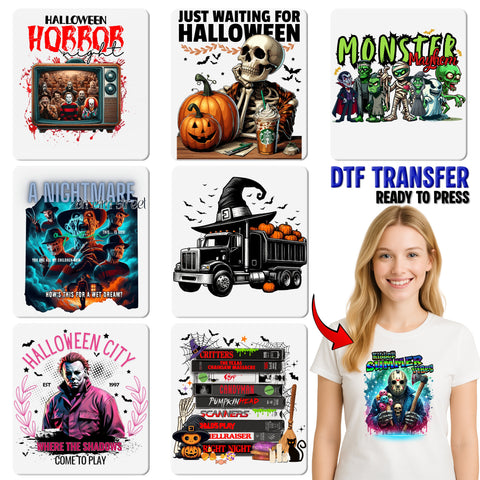 Funny Halloween Michael Myers Parody DTF Transfer Ready To Press Iron-On for T-Shirt or Sweatshirt