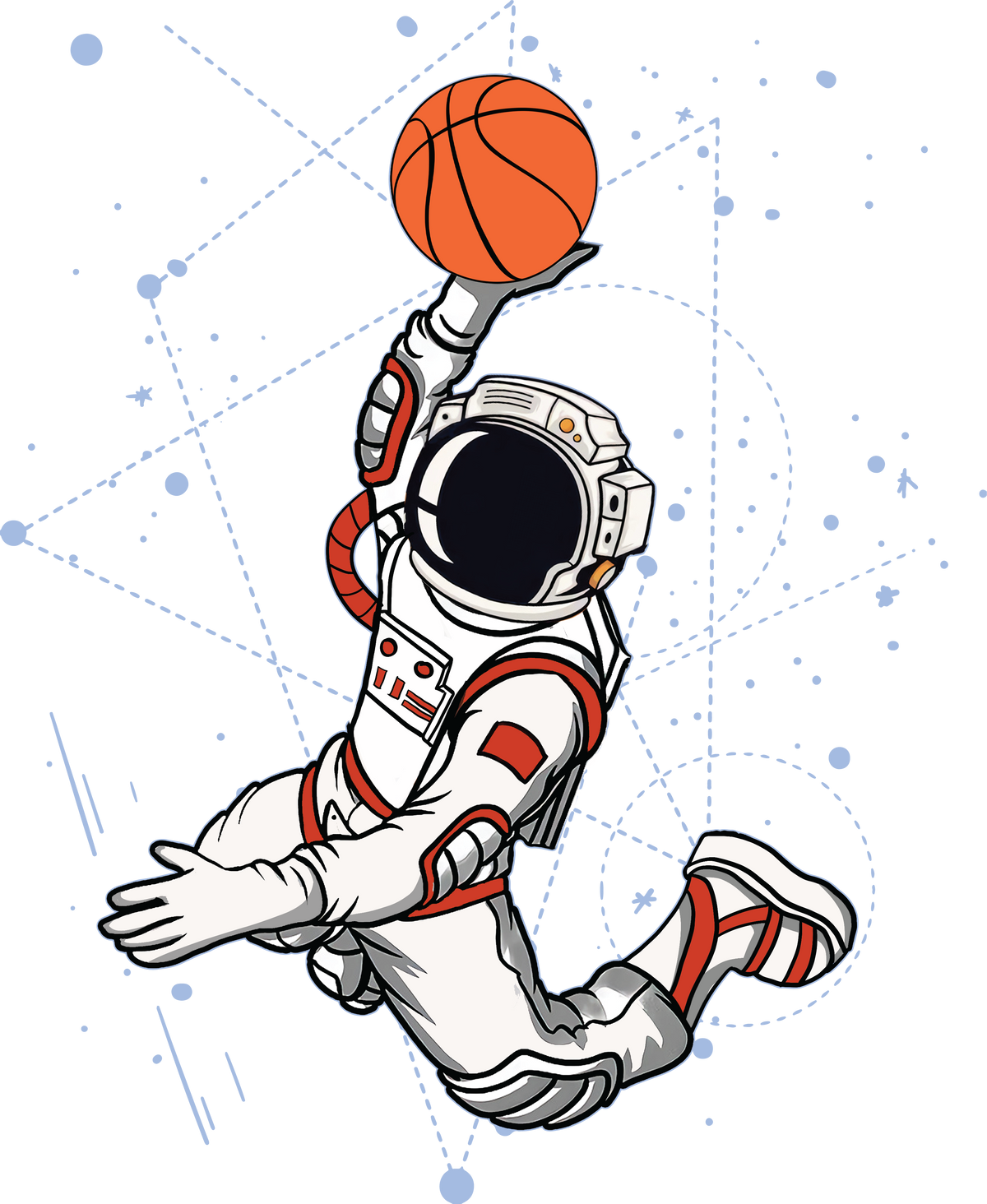 Basketball Player Astronaut Tee, Astronaut Shirts, Basketball Shirts, Basketball Lover Space Shirt, Sports Lover Shirt, Outer Space Shirt	
