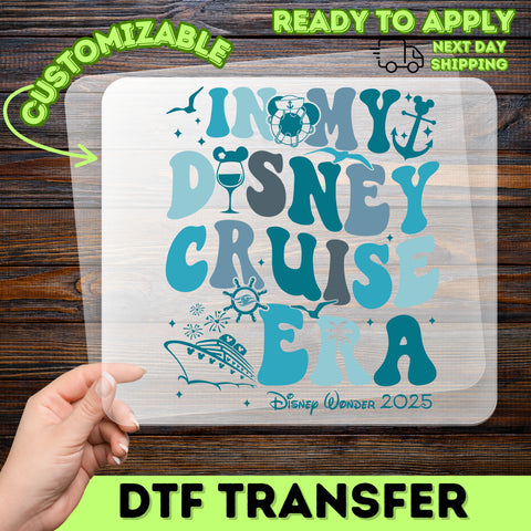 Cute Retro Disney Cruise Era Ready To Press DTF Transfer for Family & Friends T-Shirt