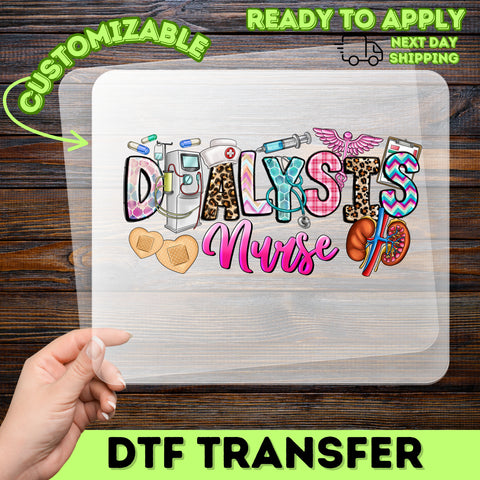 Cute Nurse Appreciation DTF Transfer for Healthcare Workers, Ready to Press Iron-On Design for Shirts & Hoodies