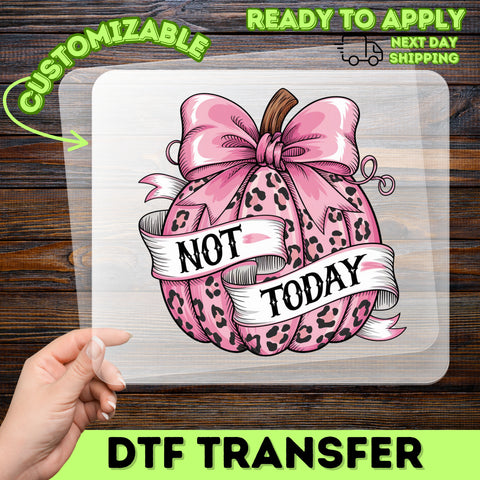 Trendy Sassy Halloween Pumpkin DTF Transfer for Women | Ready To Press Funny Leopard Print Iron-On for T-Shirt & Apparel