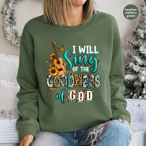 Faith & Music Boho Spiritual Acoustic Guitar DTF Transfer for Church Groups & Nature Music Lovers Shirt