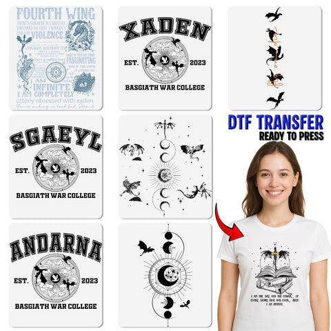 Magical Celestial Dragon DTF Transfer for Fantasy Enthusiasts Apparel Ready To Press Iron-On for Dungeons & Gamers
