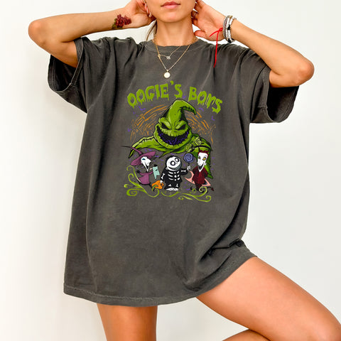 Spooky Oogie's Boys Halloween DTF Transfer Ready To Press Iron-On for T-Shirts Sweatshirts Fun Cartoon Style