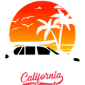 California Shirt, Gifts for Surfer, Palm Tree TShirt, Beach Outfit, Surfing T-Shirt, Summer Clothing, Shirts for Men, Surf Graphic Tees
