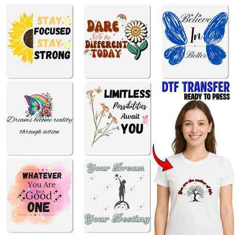 Dream Big Iron-On DTF Transfer for Inspirational Kids Shirt & Youth Apparel - Whimsical Motivational Gift Idea